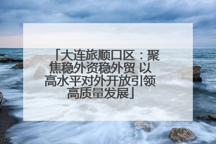 大连旅顺口区：聚焦稳外资稳外贸 以高水平对外开放引领高质量发展