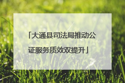 大通县司法局推动公证服务质效双提升
