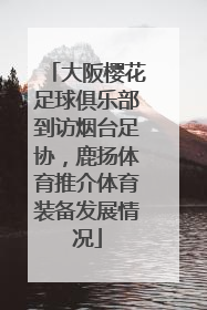 大阪樱花足球俱乐部到访烟台足协，鹿扬体育推介体育装备发展情况