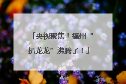 央视聚焦！福州“扒龙龙”沸腾了！