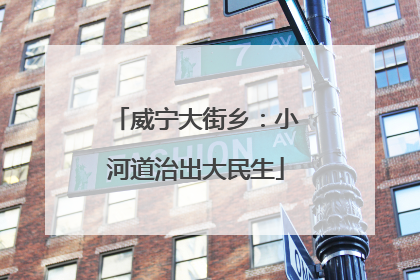 威宁大街乡：小河道治出大民生