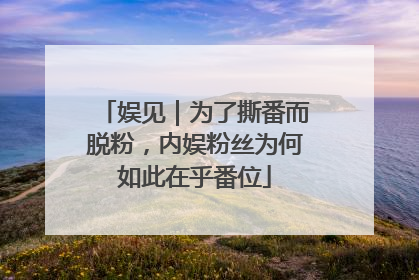 娱见｜为了撕番而脱粉，内娱粉丝为何如此在乎番位