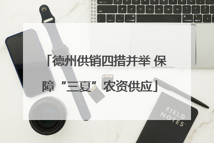 德州供销四措并举 保障“三夏”农资供应