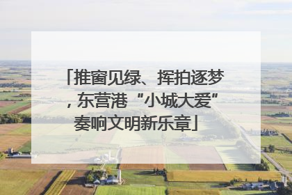 推窗见绿、挥拍逐梦，东营港“小城大爱”奏响文明新乐章