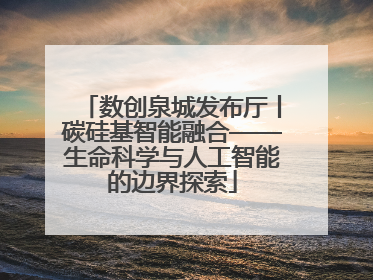 数创泉城发布厅丨碳硅基智能融合——生命科学与人工智能的边界探索
