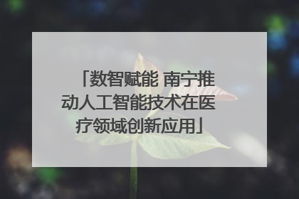 数智赋能 南宁推动人工智能技术在医疗领域创新应用