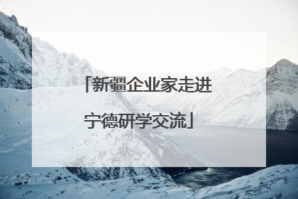 新疆企业家走进宁德研学交流
