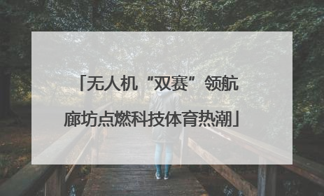 无人机“双赛”领航 廊坊点燃科技体育热潮