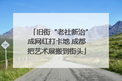 旧街“老社新治”成网红打卡地 成都把艺术展搬到街头