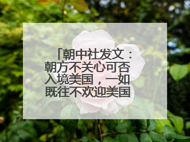 朝中社发文：朝方不关心可否入境美国，一如既往不欢迎美国人入境朝鲜