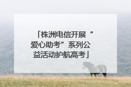 株洲电信开展“爱心助考”系列公益活动护航高考