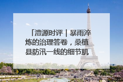 澧源时评｜暴雨淬炼的治理答卷，桑植县防汛一线的细节肌理与体系力量