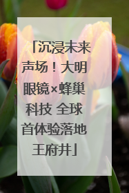 沉浸未来声场！大明眼镜×蜂巢科技 全球首体验落地王府井