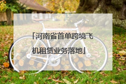 河南省首单跨境飞机租赁业务落地