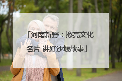 河南新野：擦亮文化名片 讲好沙堰故事