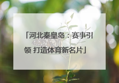 河北秦皇岛：赛事引领 打造体育新名片