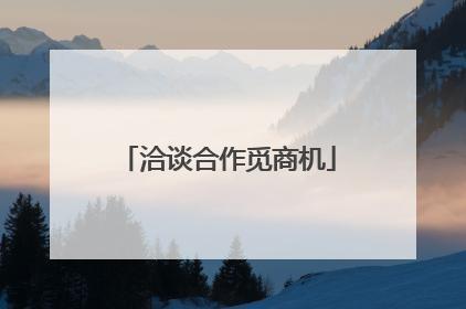 洽谈合作觅商机