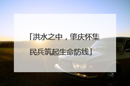 洪水之中，肇庆怀集民兵筑起生命防线