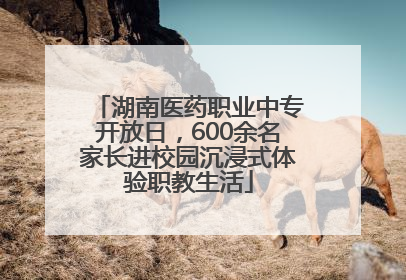 湖南医药职业中专开放日，600余名家长进校园沉浸式体验职教生活