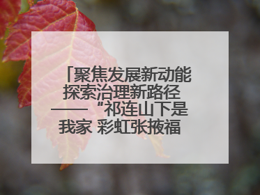 聚焦发展新动能 探索治理新路径——“祁连山下是我家 彩虹张掖福感地带”主题采访活动走进山丹