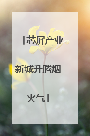芯屏产业新城升腾烟火气