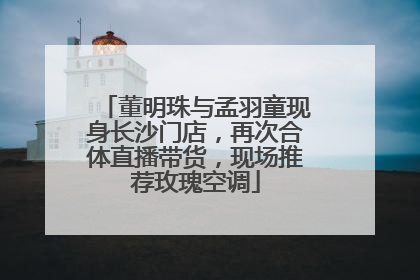 董明珠与孟羽童现身长沙门店，再次合体直播带货，现场推荐玫瑰空调