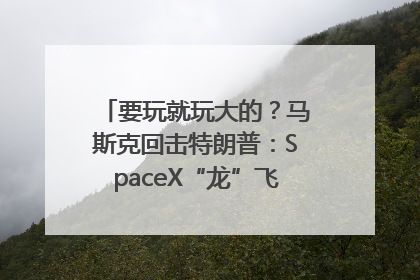 要玩就玩大的？马斯克回击特朗普：SpaceX“龙”飞船将立即退役！