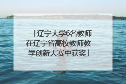 辽宁大学6名教师在辽宁省高校教师教学创新大赛中获奖
