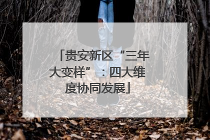 贵安新区“三年大变样”：四大维度协同发展