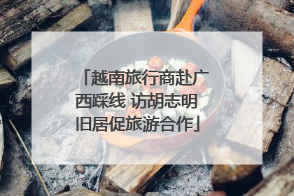 越南旅行商赴广西踩线 访胡志明旧居促旅游合作