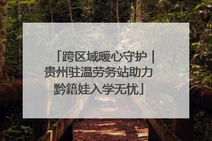 跨区域暖心守护｜贵州驻温劳务站助力黔籍娃入学无忧