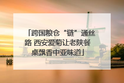 跨国粮仓“链”通丝路 西安爱菊让老陕餐桌飘香中亚味道