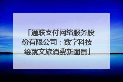 通联支付网络服务股份有限公司：数字科技绘就文旅消费新图景