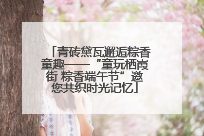 青砖黛瓦邂逅粽香童趣——“童玩栖霞街 粽香端午节”邀您共织时光记忆