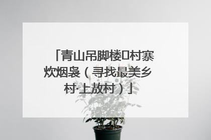 青山吊脚楼 村寨炊烟袅（寻找最美乡村·上敖村）