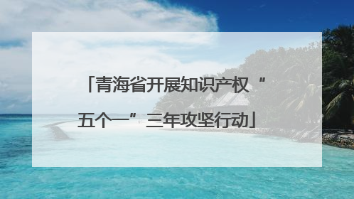 青海省开展知识产权“五个一”三年攻坚行动