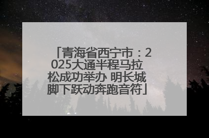 青海省西宁市：2025大通半程马拉松成功举办 明长城脚下跃动奔跑音符