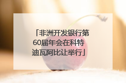 非洲开发银行第60届年会在科特迪瓦阿比让举行