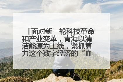 面对新一轮科技革命和产业变革，青海以清洁能源为主线，紧抓算力这个数字经济的“血液”、科技主权的“筹码”、产业升级的“杠杆”、绿色转型的“支点”，勇于撬动国家“双碳”战略、“东数西算”工程重大发展新机遇