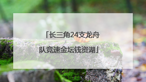 长三角24支龙舟队竞速金坛钱资湖