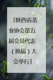 陕西省茶业协会第五届会员代表（换届）大会举行