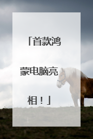 首款鸿蒙电脑亮相！