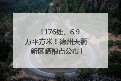 176处、6.9万平方米！德州天衢新区晒粮点公布