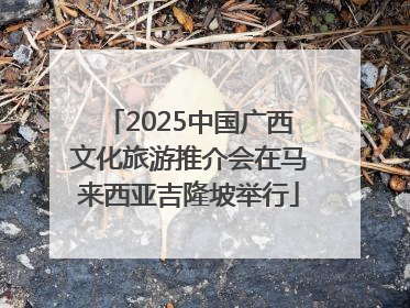 2025中国广西文化旅游推介会在马来西亚吉隆坡举行