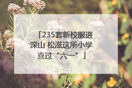 235套新校服进深山 松滋这所小学喜过“六一”