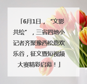 6月1日，“文影共绘”，三省四地小记者齐聚豫西松鹿欢乐谷，征文暨短视频大赛精彩启幕！