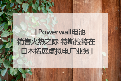 Powerwall电池销售火热之际 特斯拉将在日本拓展虚拟电厂业务